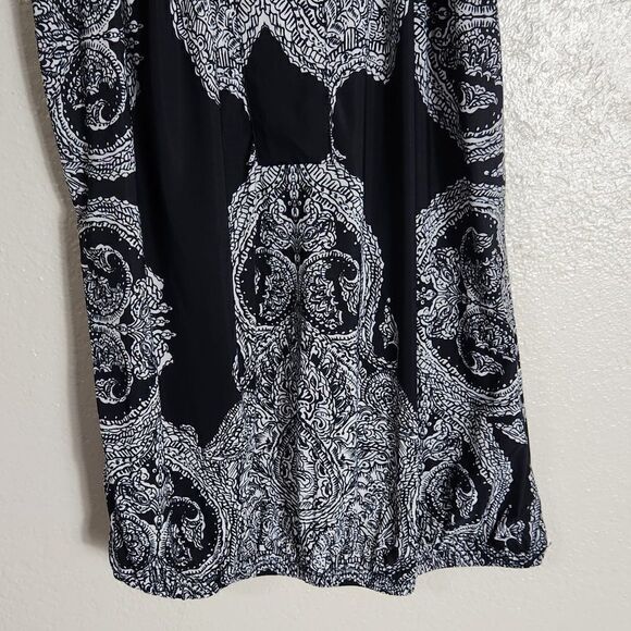 I-N-C International Concepts Top Size S Dress Top Black and White - Picture 3 of 14